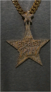 จี้ฮิปฮอปประดับเพชรโมอิสซาไนต์ทรงดาวสั่งทำพิเศษ เงินแท้ 925 ชุบทอง 14K ได้รับการรับรองจาก GRA สำหรับใส่ในงานปาร์ตี้สำหรับทุกเพศ - Product Image 4