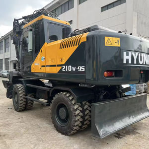 Hyundai R210w-9s Peinture d'origine Occasion 21 tonnes Machine de terrassement d'occasion Hyundai 210w-9 Excavatrice sur roues d'occasion - Product Image 1