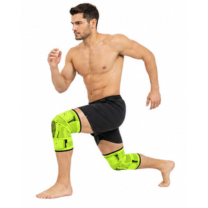 Durable Knee Sleeve Pads for Gym Exercise Weightlifting <b>Running</b> Cycling Fitness Training and Knee Joint Support Custom Logo Pads - Product Image 4