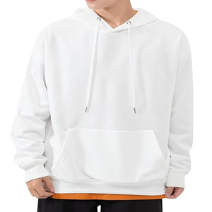 เสื้อฮู้ดดี้ผู้ชายทรงโอเวอร์ไซส์ ผ้าโพลีเอสเตอร์/คอตตอน หนานุ่มสำหรับฤดูหนาว พิมพ์ลายดิจิทัล โลโก้ ODM สไตล์สตรีทแวร์ - Product Image 6