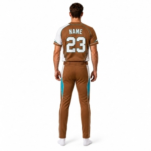 Ensemble Maillot et Pantalon de Baseball Personnalisé pour Hommes – Sublimation Intégrale, Boutons, Tenue de Sport Haute Performance – Fabricant OEM Marque Privée - Product Image 2