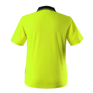 Camiseta Polo de Seguridad de Alta Visibilidad en Poliéster, Tejido de Punto Satinado de Calidad, Transpirable y Reflectante - Product Image 2