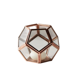 <b>Brass</b> Candle Holder Glass Votive Heat Resistant Home Decoration Metal <b>Lantern</b> Candle Jar Metal Glass Votives Candle Holder - Product Image 6