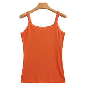 Débardeur court uni sans manches pour femme, idéal pour le sport, le fitness et les tenues décontractées - Product Image 5