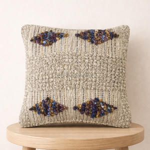 Boho Pillow Case Cotton Weave Textured Custom Size Pillow Cover Bohemian Style Cushion Covers <b>Sofa</b> Pillow Shams - Product Image 5