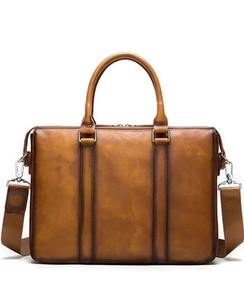 Bolso Mensajero para Portátil de Cuero Genuino, Moderno, Vintage, Bandolera, Maletín, para Viajes de Negocios, Ecológico, Portátil, LLB-0378 - Product Image 3