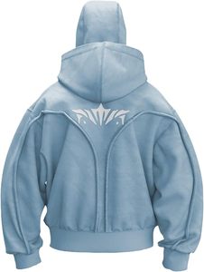 Sudadera con capucha doble extragrande al por mayor, de algodón 100% de alto gramaje, estilo urbano, para hombre, de alta calidad, OEM premium. - Product Image 2
