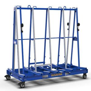 Ausavina One Stop A-Frame Transport Rack <b>Trolley</b> Cart Dolly for Glass Granite Stone and Marble - Product Image 4