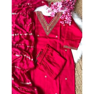 ผ้าไหมปักลายพื้นด้านล่างสุดหรูดูปองต้าแรนี - Product Image 3