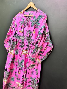 Vestido Midi estampado de algodón informal natural a la moda para mujer, ropa de oficina, brunch de verano ecológico, día de compras al mejor precio - Product Image 2