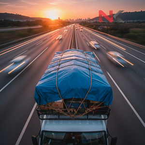 Lámina de Techo de PVC de Doble Capa, Lámina de Techo Resistente a Altas Temperaturas para Clima Desértico, para Protección de Carga en Exteriores - Product Image 1