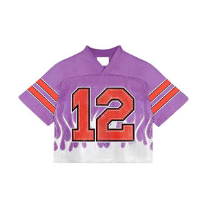 เสื้อแฟนกีฬาอเมริกัน สไตล์พรีเมียม คุณภาพสูง ผลิตจากโพลีเอสเตอร์ 100% ป้องกันรังสียูวี น้ำหนักเบา เหมาะสำหรับฤดูใบไม้ผลิ คอวีเย็บอย่างดี พร้อมปักชื่อ/หมายเลข - Product Image 5