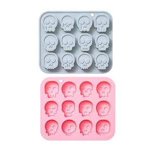 Different Skull Cake Ice Cube Chocolate Mold Baking <b>Resin</b> <b>Silicone</b> Mold - Product Image 5