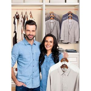 Confezione da 60 Connettori Trasparenti per Appendiabiti, Robusti e Salvaspazio, Essenziali per l'Organizzazione delle Stanze Universitarie - Product Image 2