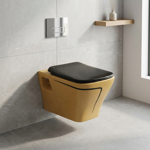 European Style Wall Mounted Toilet <b>Ceramic</b> Water Closet Modern WC <b>Pan</b> High Quality Bathroom Sanitary Ware - Product Image 1