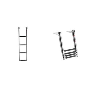 Scaletta Telescopica per Barche in Acciaio Inossidabile a 4 Gradini, Resistente, Capacità 408 kg, per Ingresso Posteriore - Product Image 1