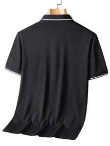 เสื้อโปโลผ้าฝ้ายขนาดพลัสไซส์สำหรับผู้ชายเสื้อกีฬาลำลองระบายอากาศโลโก้ตามสั่งแฟชั่นแนวสตรีทไซส์พิเศษ - Product Image 3