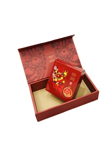 Modern Self-Erecting Recycled Materials Pulp Packaging Food/Cakes Glossy <b>Lamination</b> Finish Magnetic Closure Paperboard Boxes UV - Product Image 2