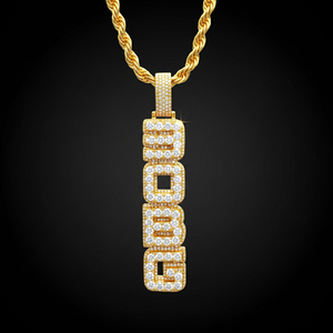 Chaîne cubaine personnalisée S925 en moissanite VVS, plaquée or 18 carats, passe le testeur de diamant, chaîne glacée, collier statement hip-hop - Product Image 1