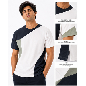 เสื้อยืดคอตตอนเนื้อหนักคุณภาพสูง OEM 206 ผลิตจากผ้าฝ้าย 100% ทรงปกติ พิมพ์ลายกราฟิกหนา สำหรับผู้ชาย สามารถสั่งพิมพ์ลายได้ตามต้องการ - Product Image 1