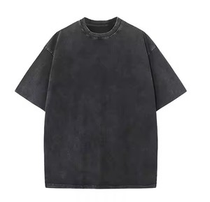 T-shirt surdimensionné pour homme - Design de logo personnalisable sur le devant, col rond, toucher doux, mélange polyester/coton, séchage rapide, respirant - Product Image 6