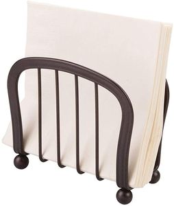 Vintage Metallic Napkin Organizer For Elegant Dining Tables Stylish Kitchen Serving Accessories Hotel Countertop Storage - Product Image 2