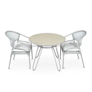 Ensemble de tables basses réglables en fer forgé de luxe, écologiques, faites à la main, pour une décoration moderne de la maison, avec rangement portable - Product Image 3