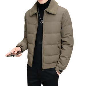 Custom Logo Men Puffer Jacket Winter <b>Warm</b> Lightweight <b>Waterproof</b> Coat - Product Image 1