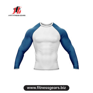 Rashguard à manches longues pour homme, bleu, manches longues, séchage rapide, polyester, vêtements d'extérieur - Product Image 3
