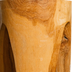 ARTERRA - Taburete Trípode Premium Versátil para Espacios Rústicos y Modernos, Hecho a Mano con Madera de Teca Sólida, para Uso en Villas, Hoteles y Apartamentos - Product Image 2