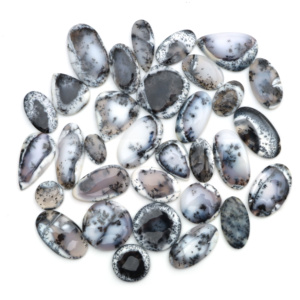 Wholesale Genuine Natural Dendrite Opal Cabochon 925 <b>Silver</b> Ring Pendant Healing Crystal Loose Gemstone Jewelry - Product Image 2