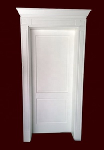 Porte avant artisanale en bois de teck massif sculptée à la main, pour extérieur de villa, tendance - Product Image 2