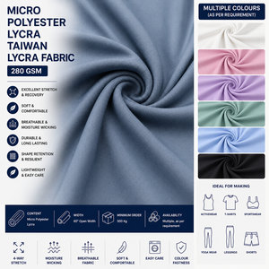 Tissu polaire Airjet Spun 280 GSM en tissu taïwanais, 280/330 GSM, largeur 38 tubes, doux, chaud, respirant, anti-boulochage pour sweats-shirts - Product Image 1