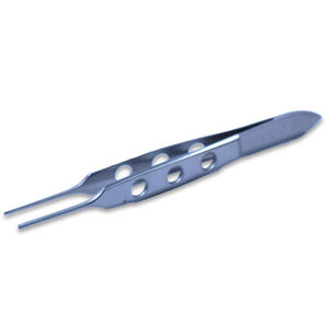 Pinzas Bishop Delicadas, Dentadas, Rectas, para Fijación, Instrumentos Quirúrgicos Oftalmológicos, Pinzas para Aplicación de Apósitos - Product Image 1