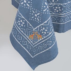 Mantel de Lujo de Algodón con Estampado Dabu, Manteles para Fiestas, Cubierta Ecológica para Mesa de Comedor - Product Image 4