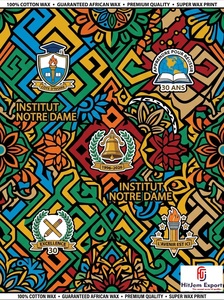 Luxury African Wax Print <b>Fabric</b> Manufacturer Custom School Anniversary Convention Celebration Textile Supplier OEM ODM - Product Image 5