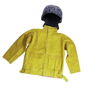 Chaqueta de Soldador Resistente al Fuego de Larga Duración, Chaqueta de Seguridad Industrial Ignífuga, Resistente al Calor de 500°C a 1000°C, Costuras Soldadas - Product Image 5