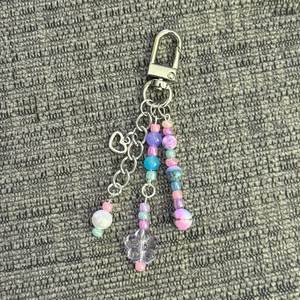 Colorful Boho Embroidery Beaded Keychain Handmade Designer <b>Bag</b> <b>Charm</b> - Product Image 4