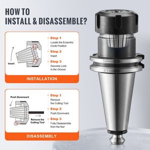 Set di pinze ER32 con 25 alloggiamenti etichettati 1/16-13/16, mandrino a molla 0.0006/15 µm TIR, utensile per tornio, 25 pezzi ER32 per portautensili - Product Image 5