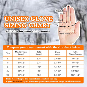 Waterproof Warm Winter Gloves Outdoor Gym Sports Scenes Touch Screen Fingers for Casual for Men and Women <b>Polybag</b> Unisex - Product Image 6