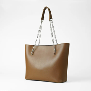 Sacs fourre-tout en cuir véritable pour femmes de qualité supérieure, imperméables, avec fermeture à glissière, couleurs et tailles personnalisables, doublure en toile - Product Image 2