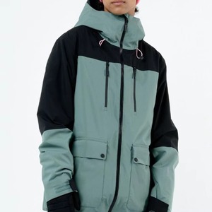 Chaqueta Unisex con Bloques de Color, con Capucha, Cierre de Cremallera, Impermeable, Corte Regular, para Otoño, Uso en Exteriores, Material de Poliéster - Product Image 1