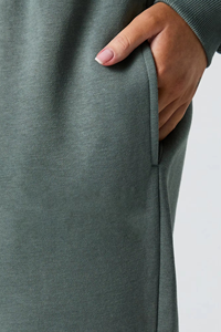 Pantalon de jogging décontracté vert sauge pour femme, coupe droite, taille élastique, confortable et décontracté, pour le quotidien - Product Image 6