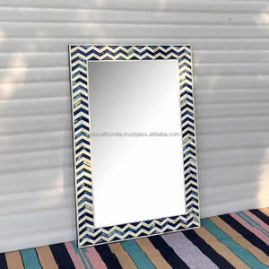 Miroir d'incrustation d'os de fabrication indienne pour l'accent décoratif ou les entrées et les salons disponibles pour la quantité en vrac - Product Image 4