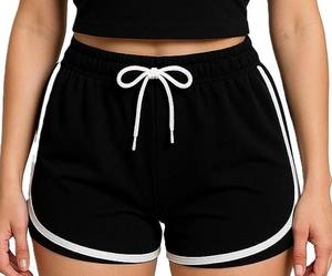 BLUE SIGN ENT Pantalones Cortos Bermuda de Verano para Mujer, 100% Poliéster, Cintura Alta, Holgados, Estilo Vintage, Casuales, Transpirables, de Secado Rápido, con Bolsillos - Product Image 1