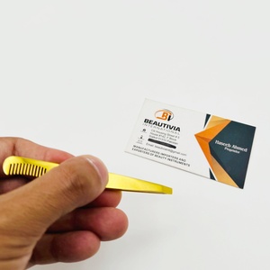 Pinzas de Cejas de Acero Inoxidable con Punta Inclinada y Peine para Recortar y Dar Forma - Herramientas Duraderas y Ligeras para Cejas - Product Image 3