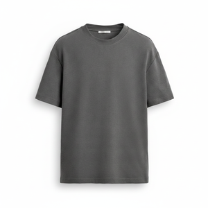 Premium Quality Plain Grey T-shirt Bulk Supplier - Oversized Cotton Jersey Tee for Men & Women - Product Image 1