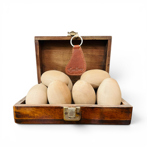 Œufs en bois naturels à personnaliser - Peignez-les ou décorez-les vous-même - Product Image 1