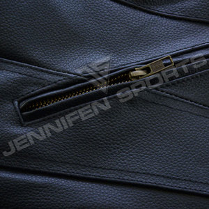 Gilet de motard en cuir noir pour femmes, style club, en cuir de vachette, avec doublure sublimée, élégant et durable, équipement de moto - Product Image 4