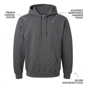 Sweat à capuche unisexe classique gris à imprimé dessin animé en molleton doux, pull décontracté et confortable pour l'hiver, idéal pour la détente et le streetwear - Product Image 1